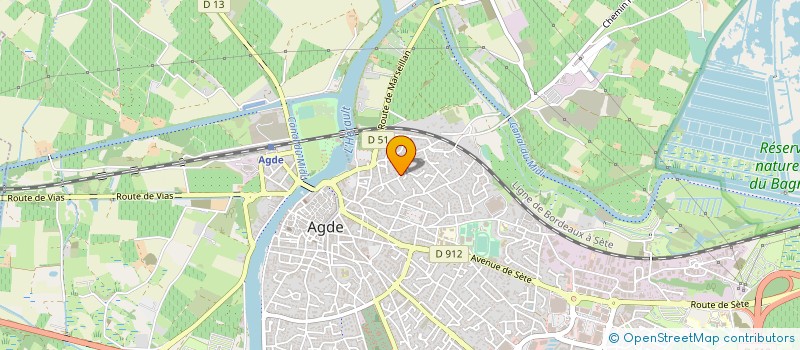 localisation de l'entreprise BLUES EN ZEN  AGDE