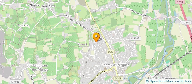 localisation de l'entreprise BLUESKY  CHAZAY-D'AZERGUES