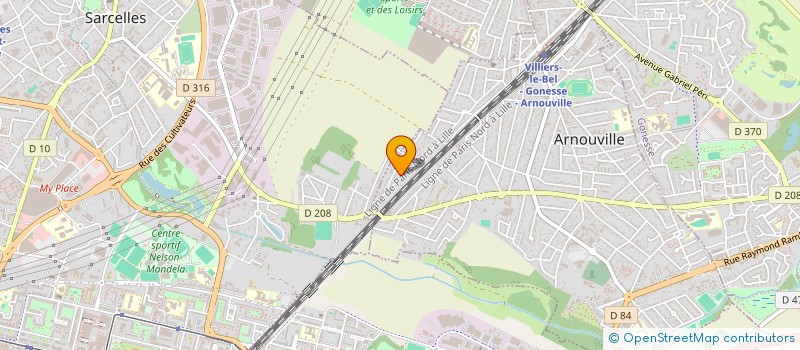 localisation de l'entreprise BLUESKY HUB  ARNOUVILLE