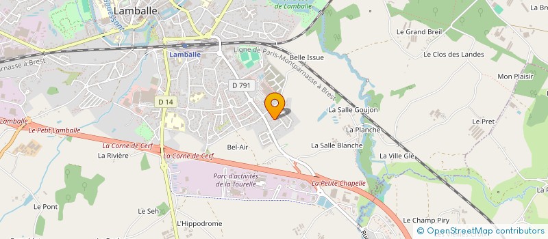 localisation de l'entreprise BLUESTONE RIVER à LAMBALLE-ARMOR