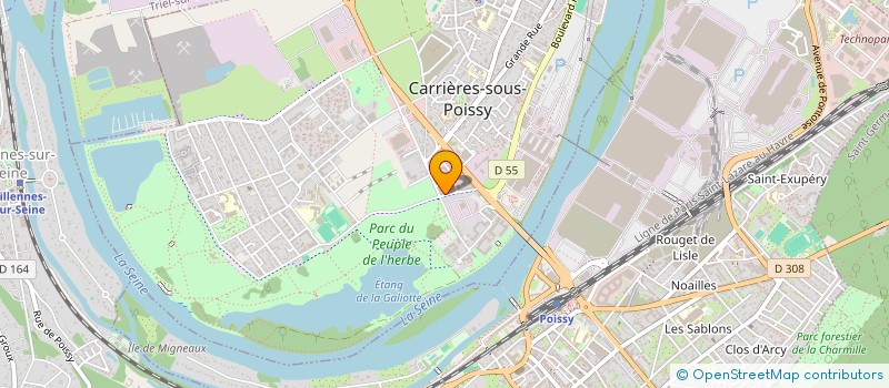 localisation de l'entreprise BLUESTREAM ACADEMIE  CARRIERES-SOUS-POISSY