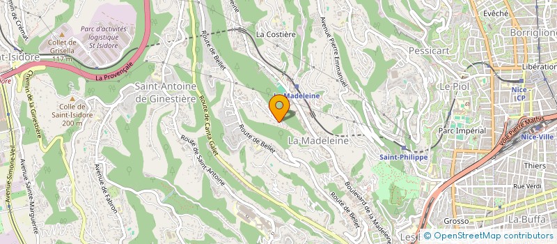 localisation de l'entreprise BLUESY-POESY  NICE