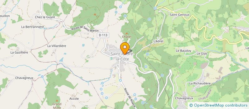 localisation de l'entreprise BLUETECH  SAINT-ANDRE-LA-COTE