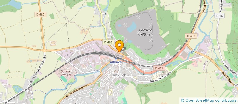 localisation de l'entreprise BLUETIC à ALTKIRCH