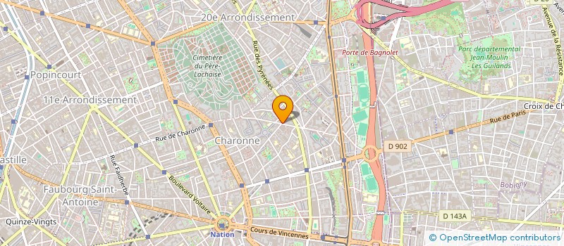 localisation de l'entreprise BLUETTE  PARIS