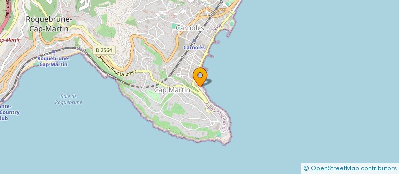 localisation de l'entreprise BLUEWATERS à ROQUEBRUNE-CAP-MARTIN