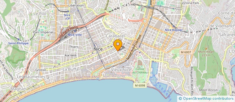 localisation de l'entreprise BLUEWATERSKY  NICE