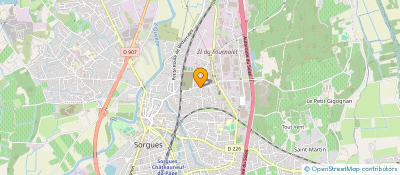 localisation de l'entreprise BLUEWOOD  SORGUES