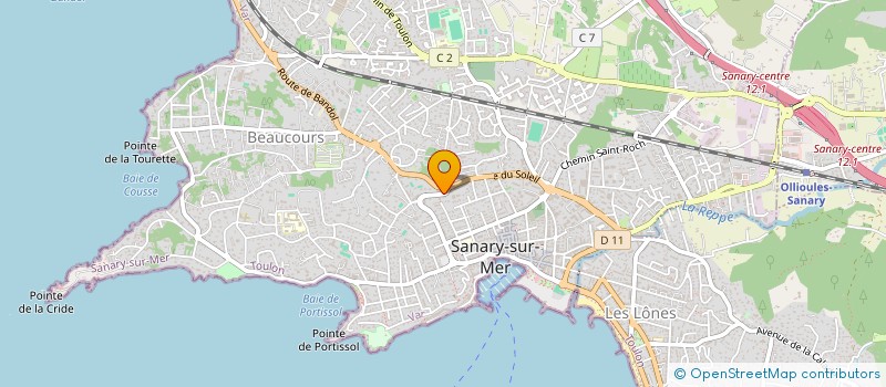 localisation de l'entreprise BLUMENFELD SARL à SANARY-SUR-MER