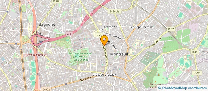 localisation de l'entreprise BLUMENLAB  MONTREUIL