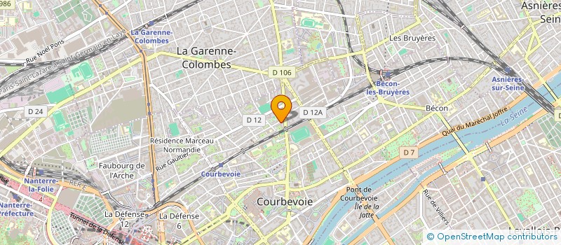 localisation de l'entreprise BLUNETPRO à COURBEVOIE