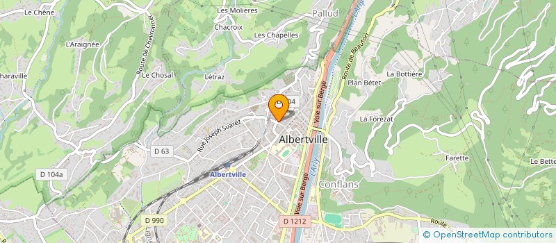 localisation de l'entreprise BLUNT  ALBERTVILLE