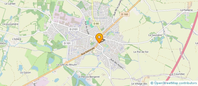 localisation de l'entreprise BLUTEAU à LA FERRIERE