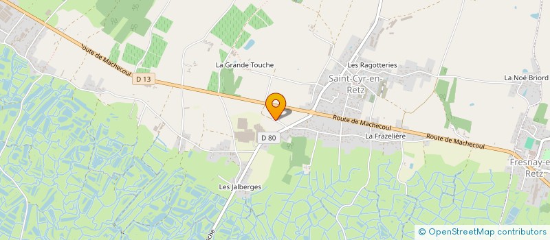 localisation de l'entreprise BLUTEAU CLEMENCE  VILLENEUVE-EN-RETZ