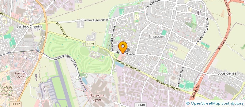 localisation de l'entreprise BLUTTERFLY  CHASSIEU