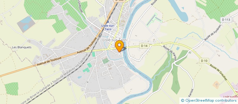 localisation de l'entreprise BLUZ TRACK à LISLE-SUR-TARN