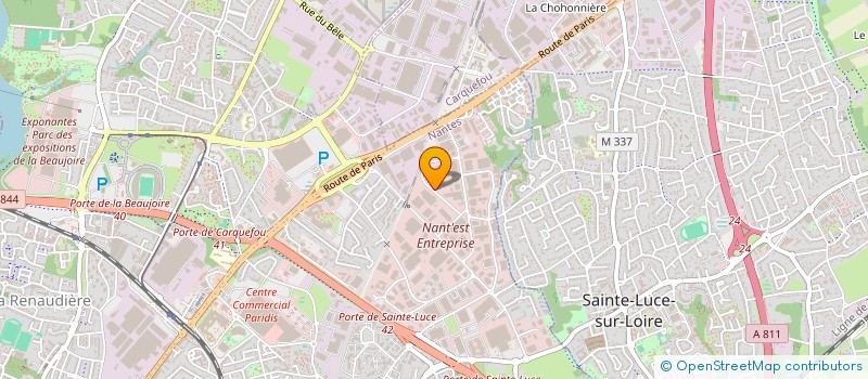 localisation de l'entreprise BLV 44 à NANTES