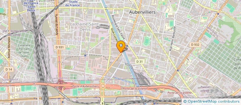 localisation de l'entreprise BLV à AUBERVILLIERS