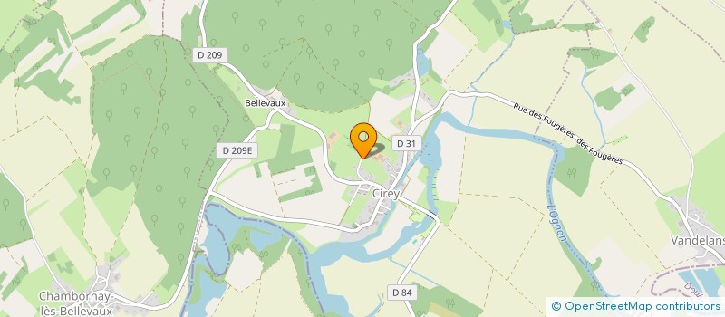 localisation de l'entreprise BLV  CIREY