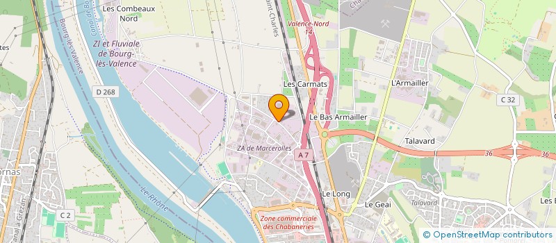 localisation de l'entreprise BLV AUTO DROME à BOURG-LES-VALENCE