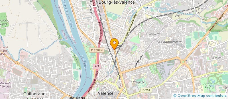 localisation de l'entreprise BLV IMMOBILIER  BOURG-LES-VALENCE