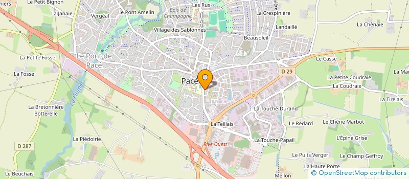 localisation de l'entreprise BLV SAINT GILLES à PACE