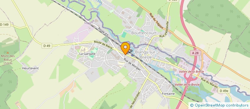 localisation de l'entreprise BLY AUTO à BLANGY-SUR-BRESLE