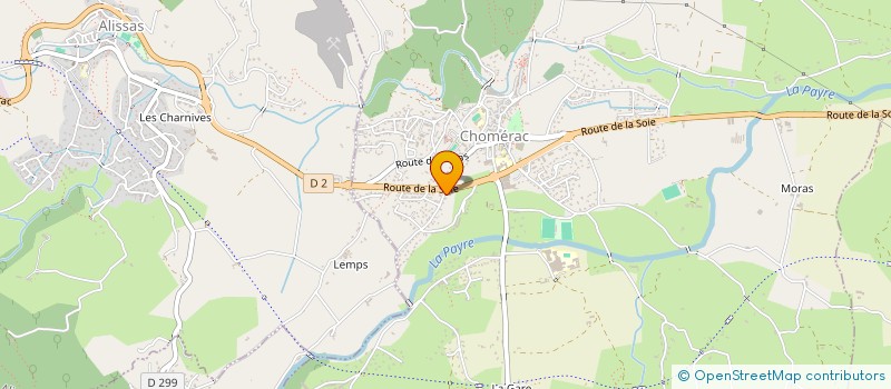 localisation de l'entreprise BLYA STUDIO  CHOMERAC