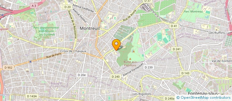 localisation de l'entreprise BLYM à MONTREUIL