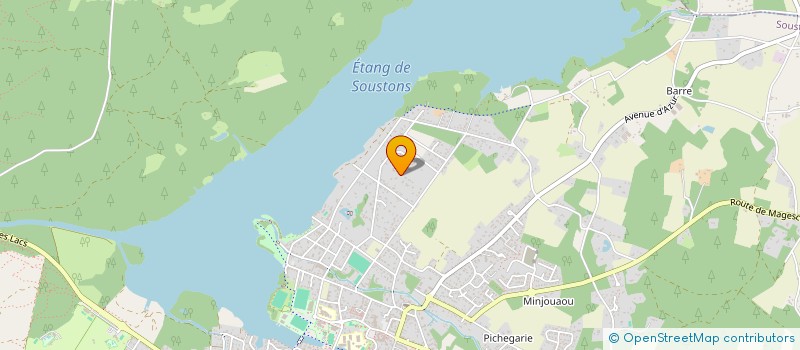 localisation de l'entreprise BLYN PROJETS IMMOBILIERS  SOUSTONS