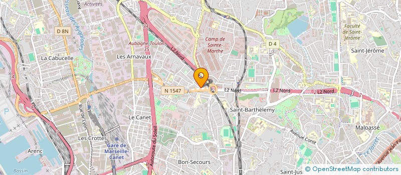 localisation de l'entreprise BM 13 VTC à MARSEILLE
