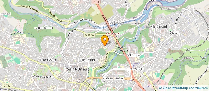 localisation de l'entreprise BM 22 à SAINT-BRIEUC