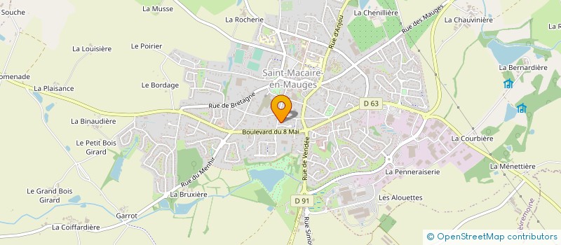 localisation de l'entreprise BM à SEVREMOINE
