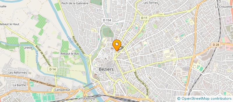 localisation de l'entreprise BM  BEZIERS