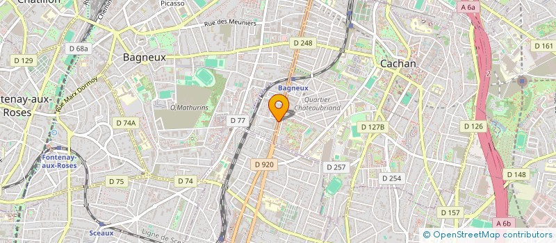 localisation de l'entreprise BM à BAGNEUX