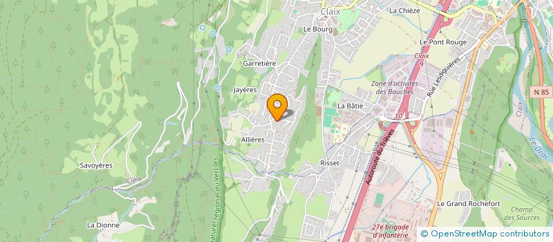 localisation de l'entreprise BM  CLAIX