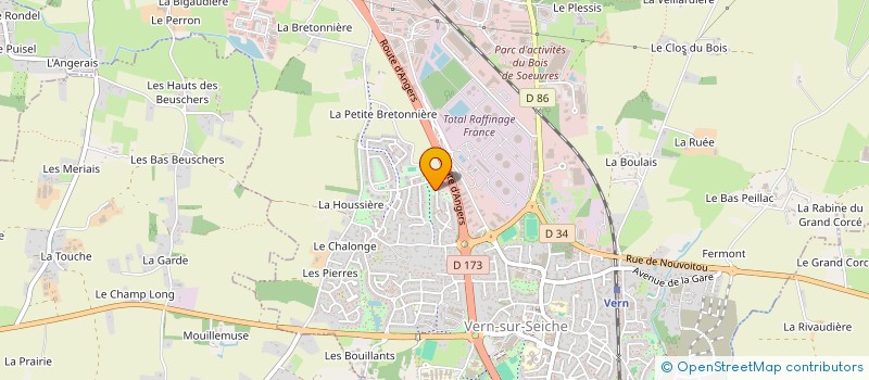 localisation de l'entreprise BM  VERN-SUR-SEICHE