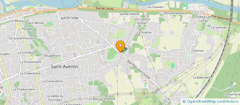 localisation de l'entreprise BM  SAINT-AVERTIN