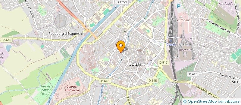 localisation de l'entreprise BM à DOUAI