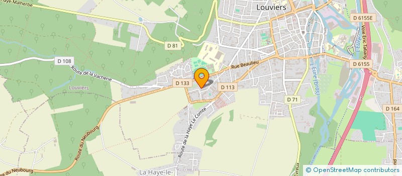 localisation de l'entreprise BM à LOUVIERS