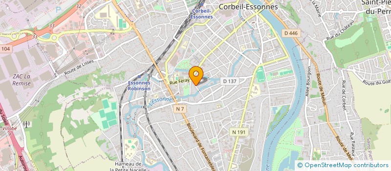 localisation de l'entreprise BM à CORBEIL-ESSONNES