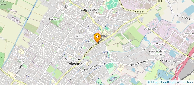 localisation de l'entreprise BM à VILLENEUVE-TOLOSANE