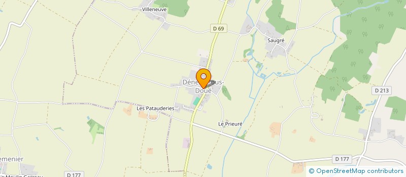 localisation de l'entreprise BM  DENEZE-SOUS-DOUE