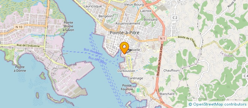 localisation de l'entreprise BM ALIMENTATION GENERALE à POINTE-A-PITRE