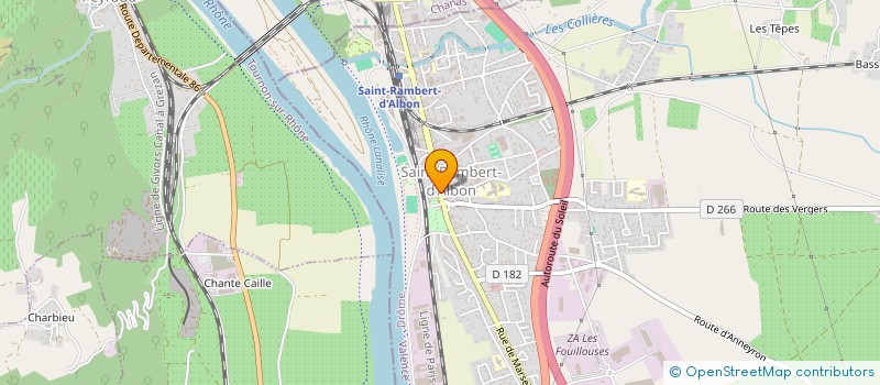 localisation de l'entreprise BM AMENAGEMENT à SAINT-RAMBERT-D'ALBON