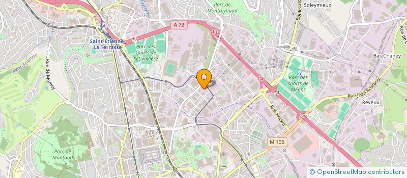 localisation de l'entreprise BM AUDIT  SAINT-ETIENNE