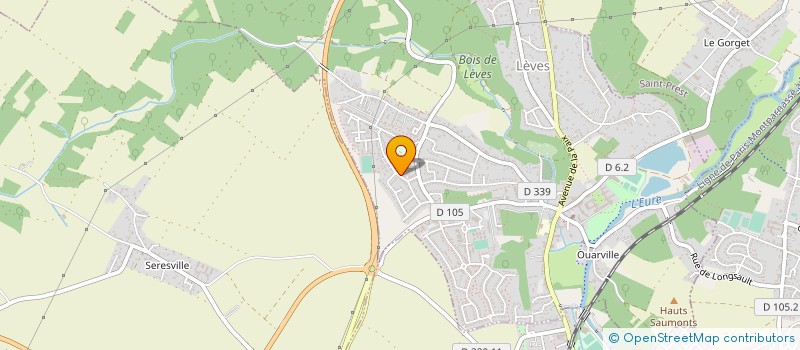 localisation de l'entreprise BM AUTO à LEVES