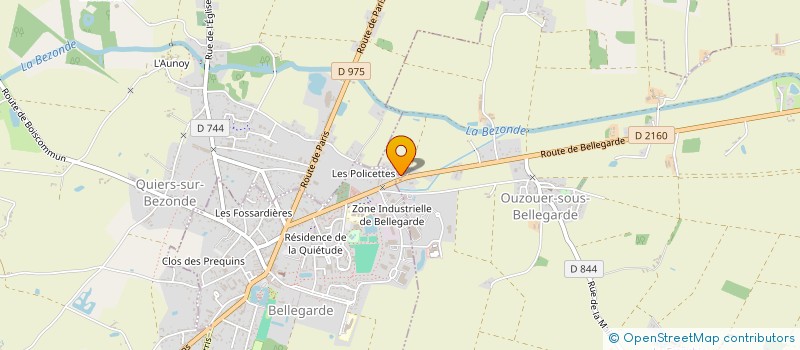localisation de l'entreprise BM AUTO à OUZOUER-SOUS-BELLEGARDE