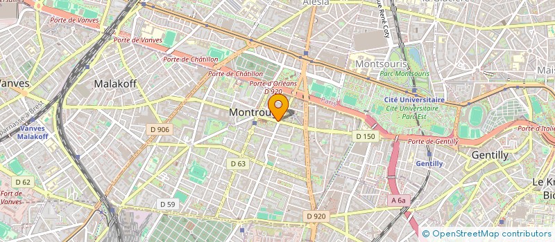 localisation de l'entreprise BM AUTOLOC  MONTROUGE