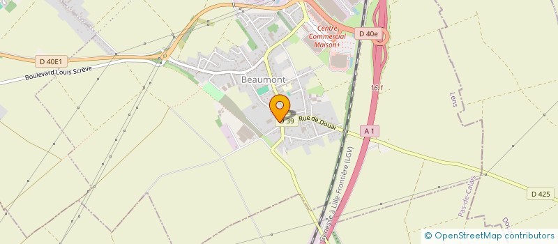 localisation de l'entreprise BM AUTOMOBILES à HENIN-BEAUMONT